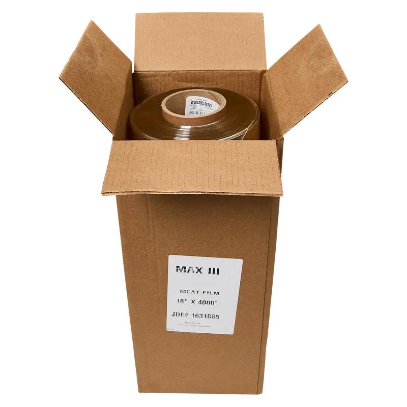 Meat Cling Film Roll 18IN X4000FT PVC 48 Gauge Heavy Clear 1/Roll