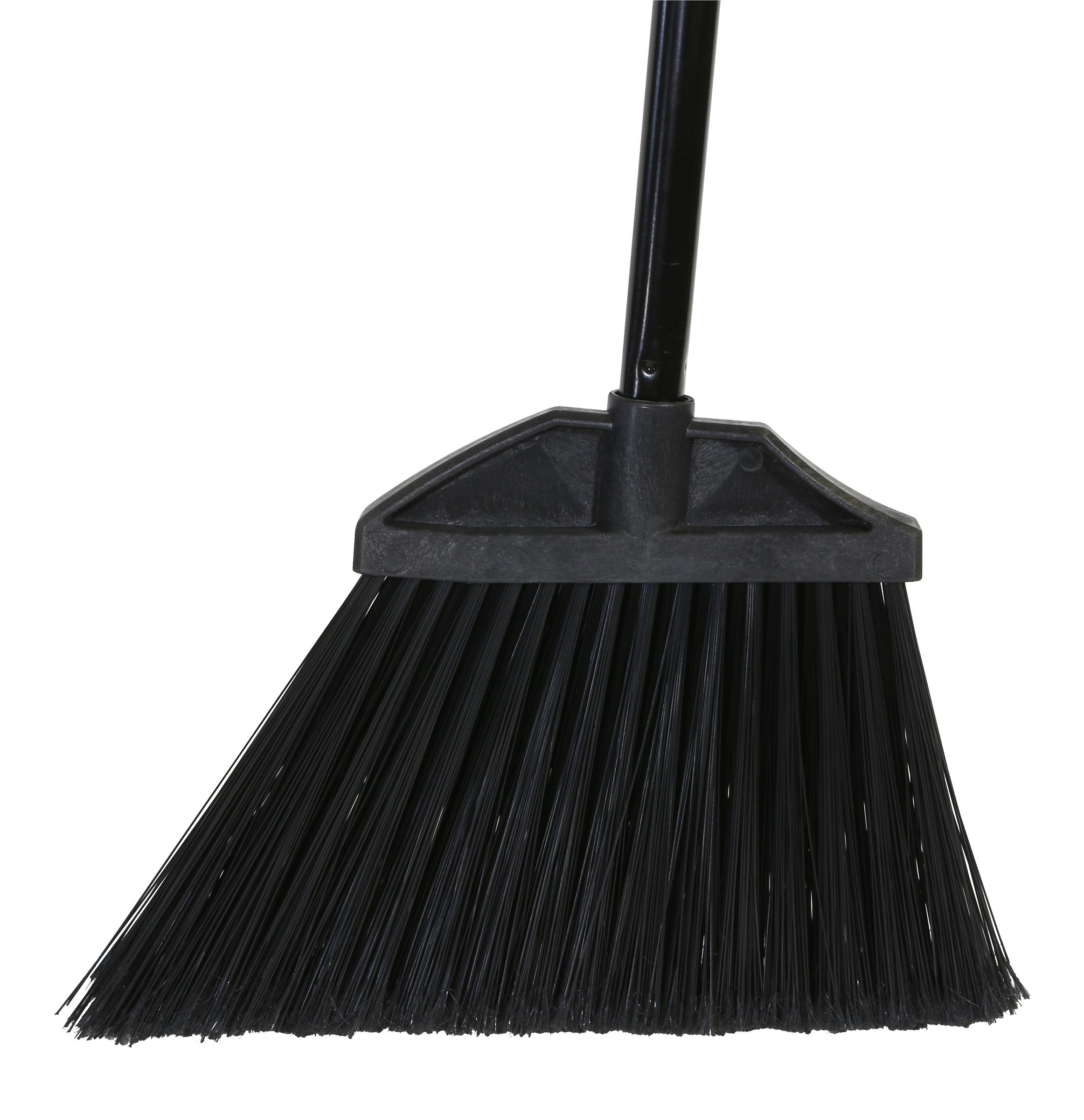 O-Cedar® Multi-Purpose Broom Large (LG) 0.8125 IN 48IN Black PET Metal Angled Flagged Swivel Hang Cap 1/Each
