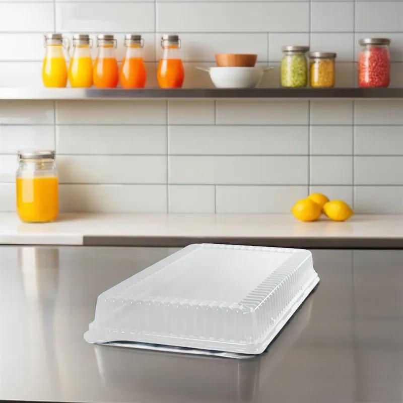 WNA Lid Dome 12X18 IN Plastic Clear Rectangle For Container 40/Case