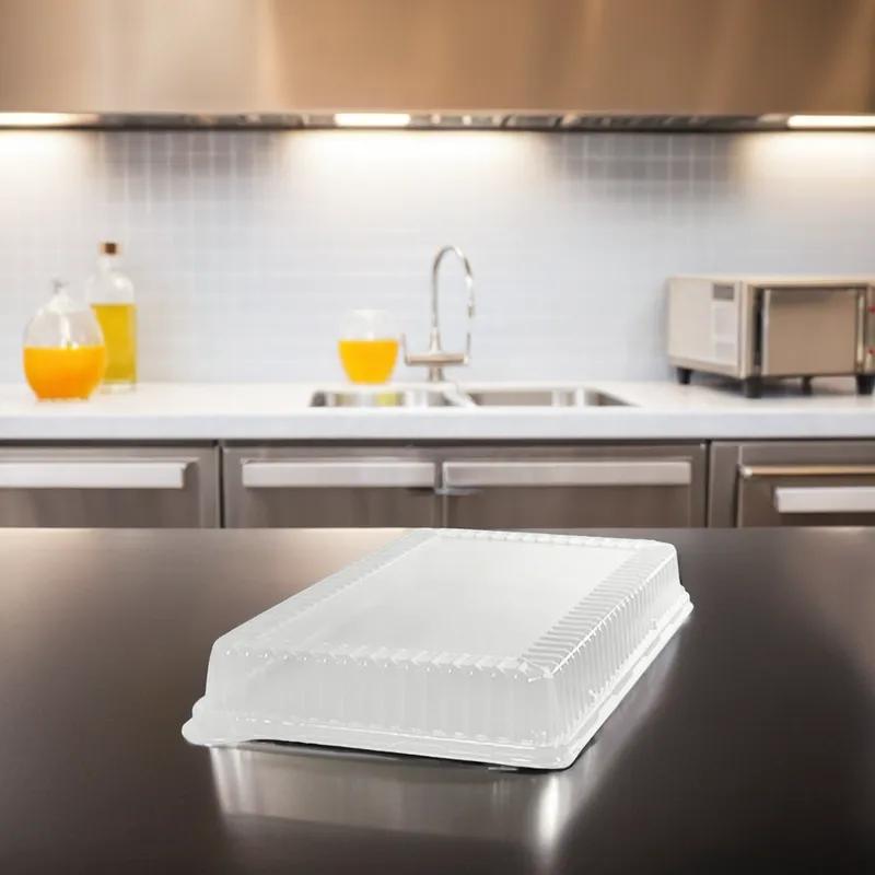 WNA Lid Dome 12X18 IN Plastic Clear Rectangle For Container 40/Case