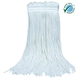 Mop Head #24 17 OZ White Rayon 4PLY Cut End Narrow Headband 1/Each