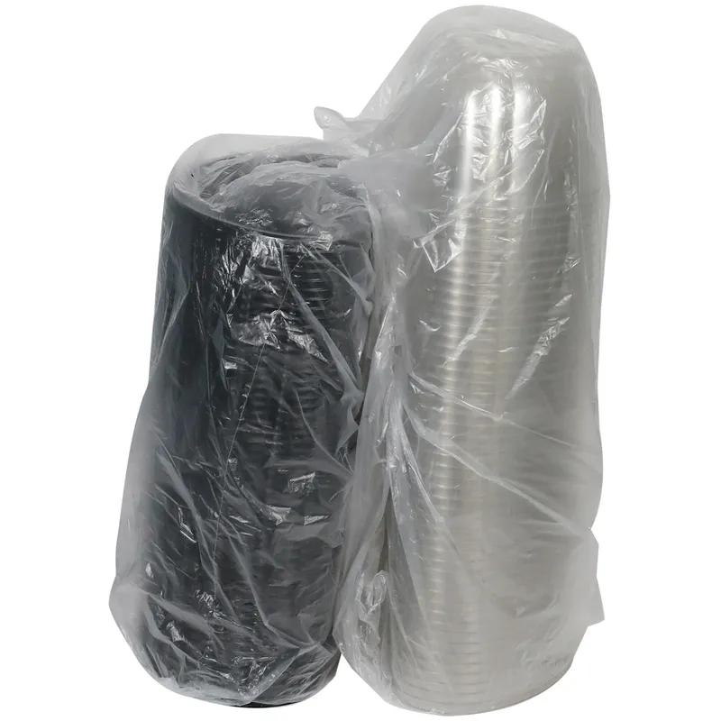 RoseDome Cake Half Container & Lid Combo With Dome Lid 8X4X5.25 IN PET Clear Black Combo 100/Case