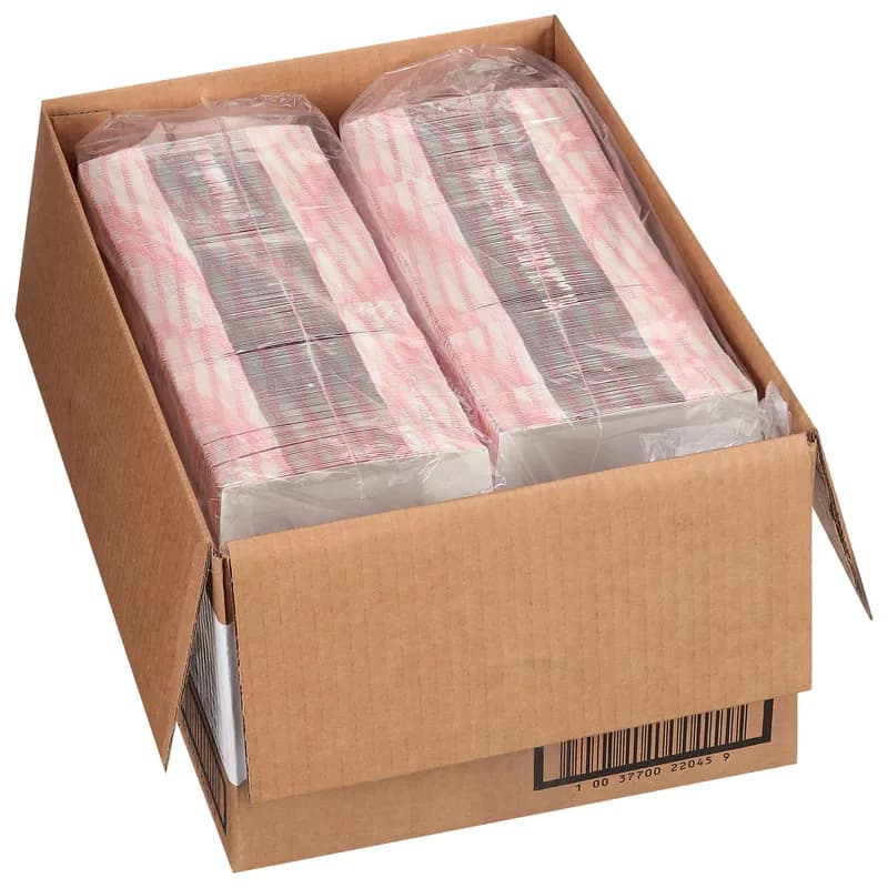 Food Tray 3 LB Paperboard Red White Plaid 500/Case
