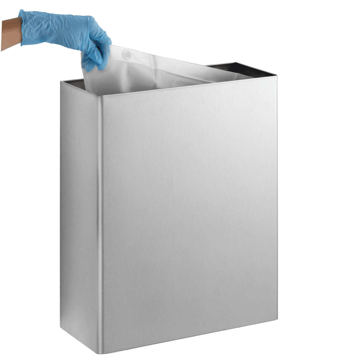 Trash Can 6.4 GAL Stainless Steel 1/Each