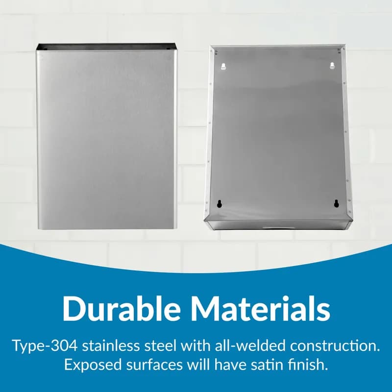 Trash Can 6.4 GAL Stainless Steel 1/Each