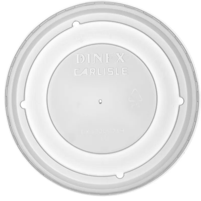 Dinex® Turnbury® Lid 9 OZ 1 Compartment PS Translucent Round For Bowl 1000/Case