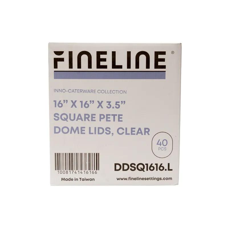 Platter Pleasers Lid 16X16 IN PET Clear Square For Container 40/Case