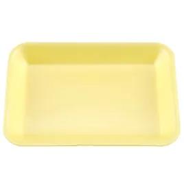 2S Meat Tray 8.25X5.75X0.5 IN Polystyrene Foam Shallow Yellow Rectangle 500/Case