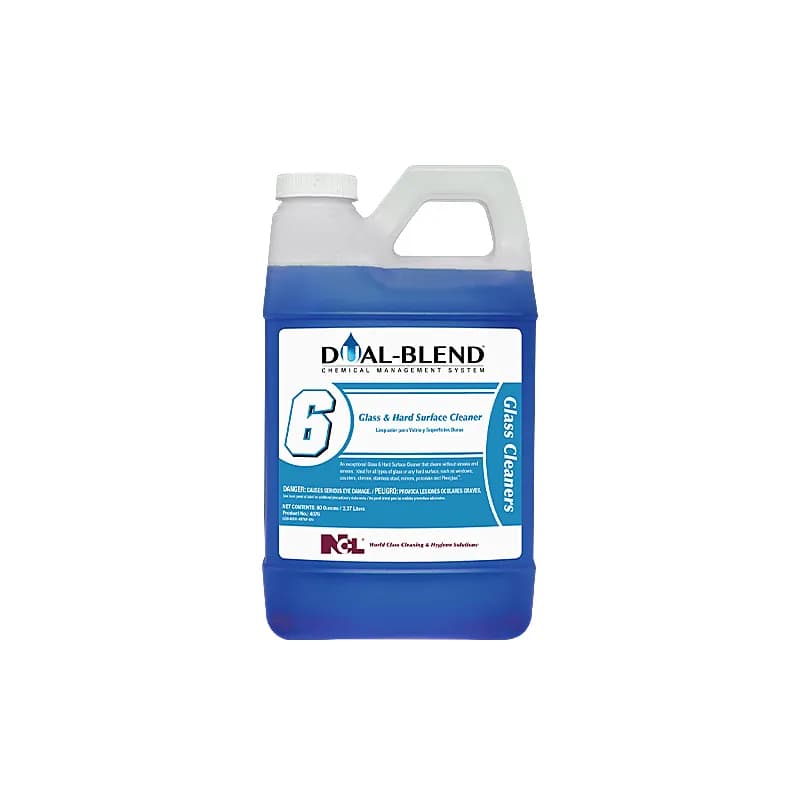 DUAL-BLEND® #6 Glass & Surface Cleaner 5X4X9 IN 80 OZ Glass Hard Surface 4/Case