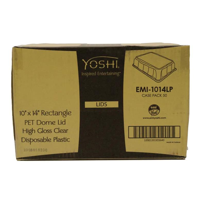 Lid Dome 10X14 IN Plastic Clear Rectangle For Container 50/Case