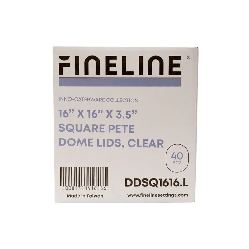 Platter Pleasers Lid Dome 16X16 IN PET Clear Square For Container 40/Case