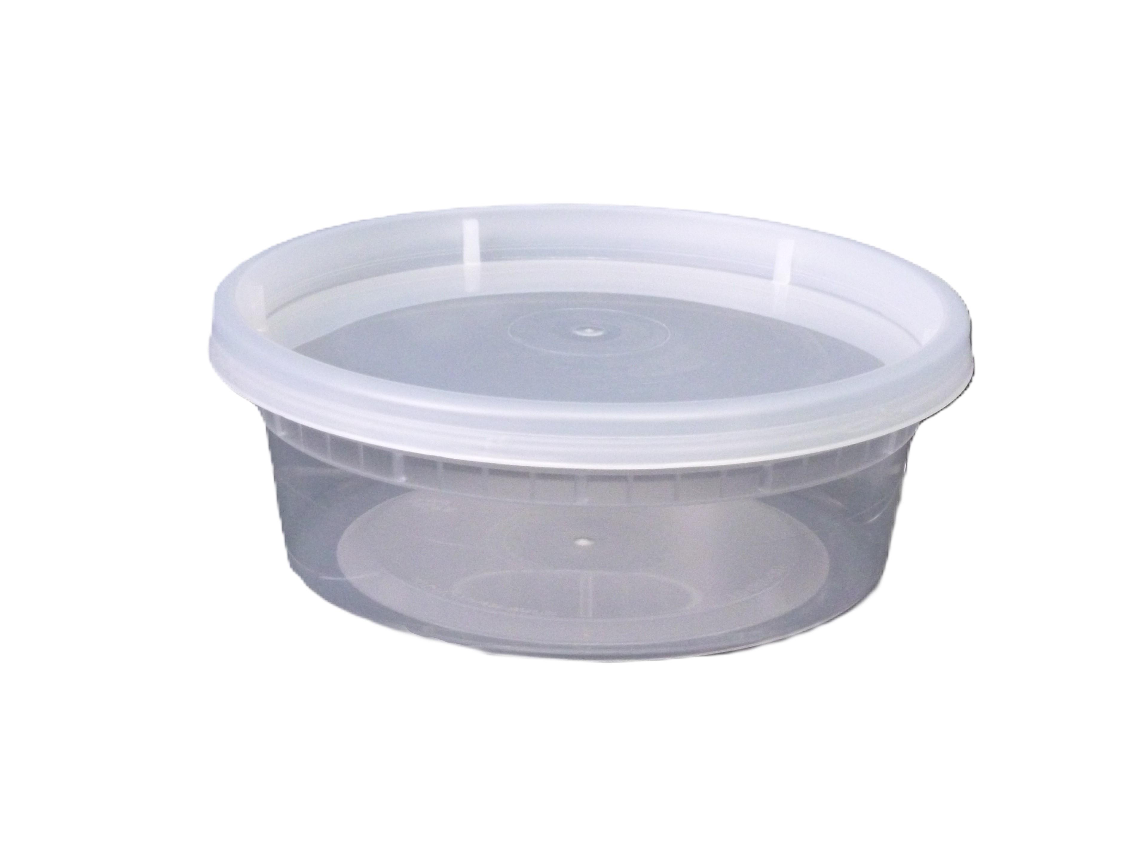 Deli Container Base & Lid Combo 8 OZ Plastic 240/Case