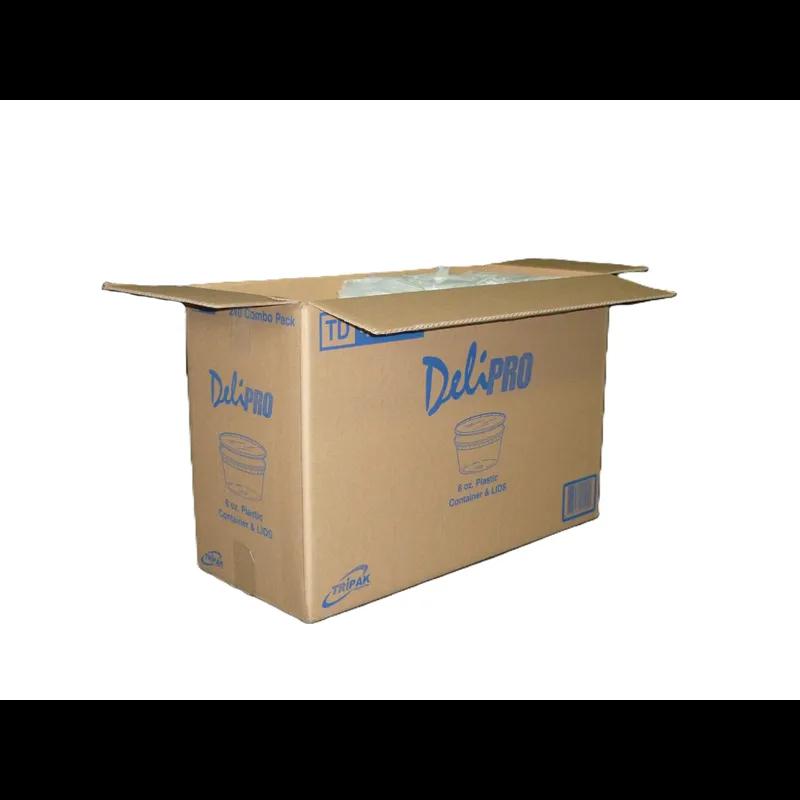 Deli Container Base & Lid Combo 8 OZ Plastic 240/Case