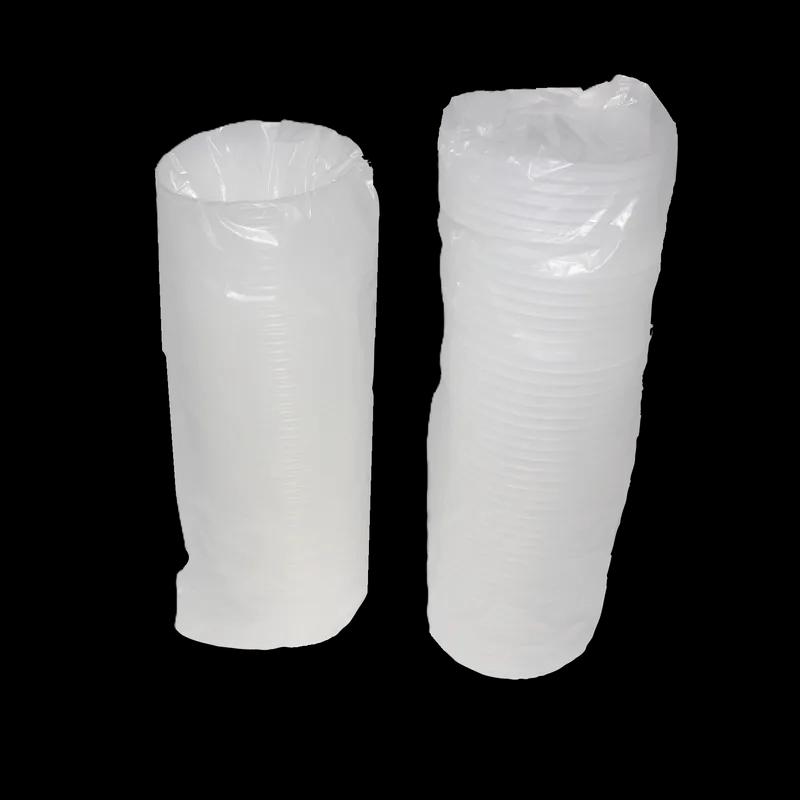 Deli Container Base & Lid Combo With Flat Lid 16 OZ Plastic Translucent Round 240/Case