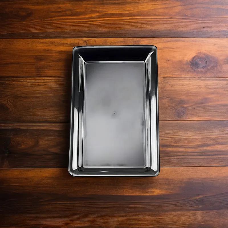 Serving Tray Base 12X18 IN PP Black Rectangle 20/Case
