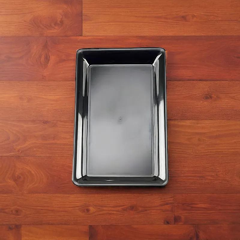 Serving Tray Base 12X18 IN PP Black Rectangle 20/Case