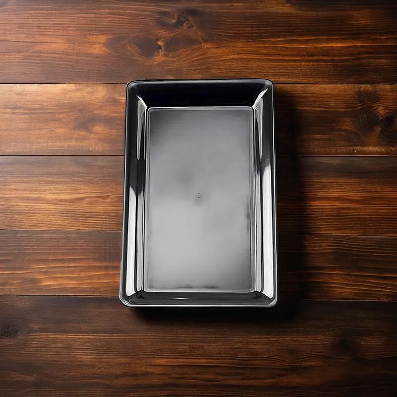 Serving Tray Base 12X18 IN PP Black Rectangle 20/Case