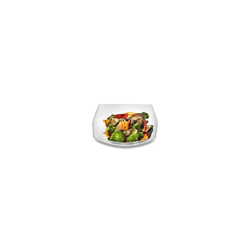 Serving Bowl 64 OZ Plastic Clear Square 50/Case