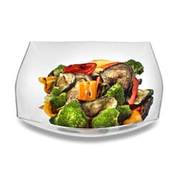 Serving Bowl 64 OZ Plastic Clear Square 50/Case