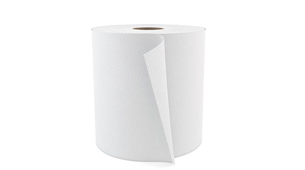 Roll Paper Towel 7.9IN 800 FT 1PLY White Standard Roll 1.9IN Core Diameter 6 Rolls/Case
