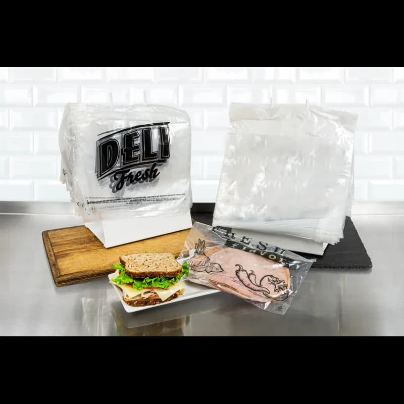 Fresh Flavor™ Deli Bag 10.75X8 IN Low-Density Polyethylene (LDPE) Clear With Slide Seal Closure 1000/Case