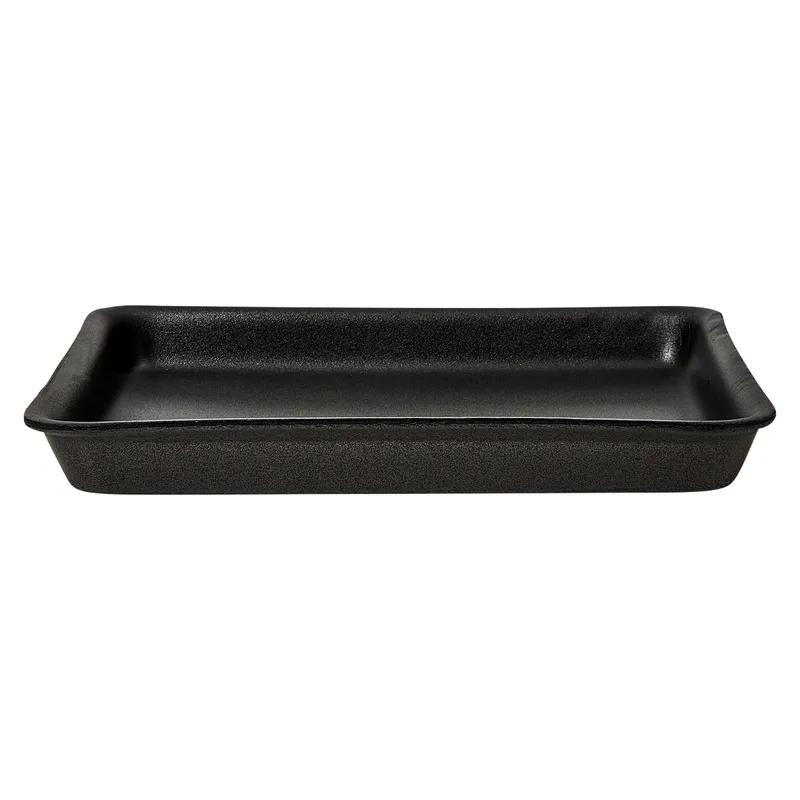 8HL Meat Tray 8X10X1.17 IN Polystyrene Foam Black Heavy 400/Case