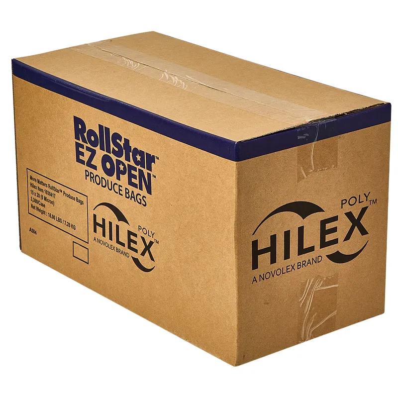 Hilex® Produce Bag Roll 15X20 IN HDPE 6MIC More Matters 3300/Case