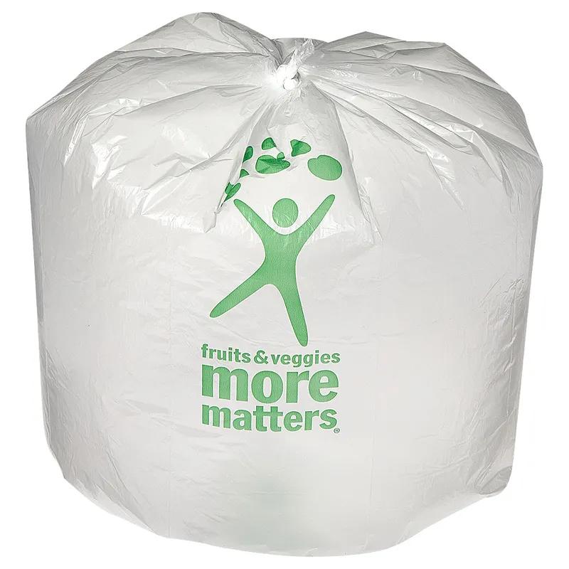 Hilex® Produce Bag Roll 15X20 IN HDPE 6MIC More Matters 3300/Case