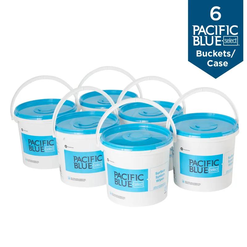 Pacific Blue Select Surface Industrial Wiping System White 6/Case
