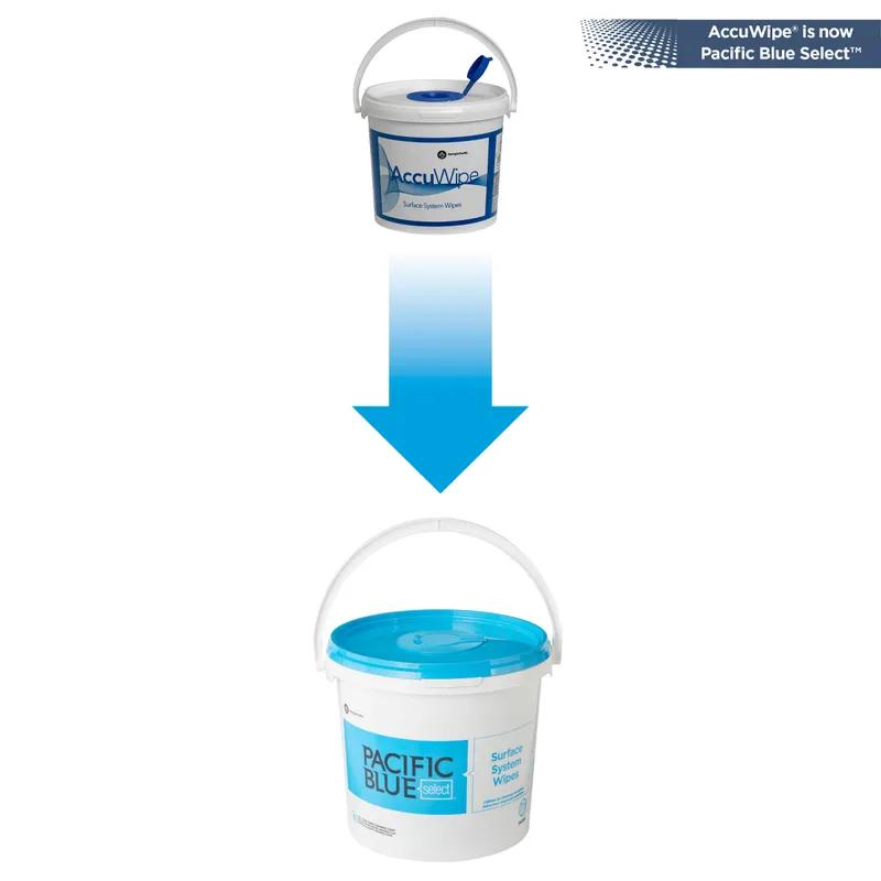 Pacific Blue Select Surface Industrial Wiping System White 6/Case
