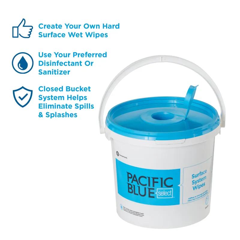 Pacific Blue Select Surface Industrial Wiping System White 6/Case