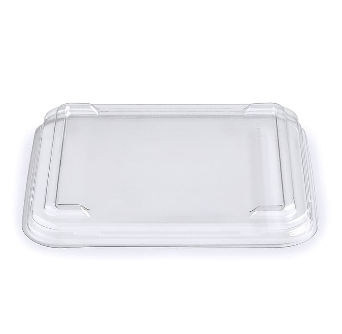 Fresh 'n Clear® GoCube® Lid Flat 6.37X6.37X0.64 IN PET Clear Square For Container 300/Case
