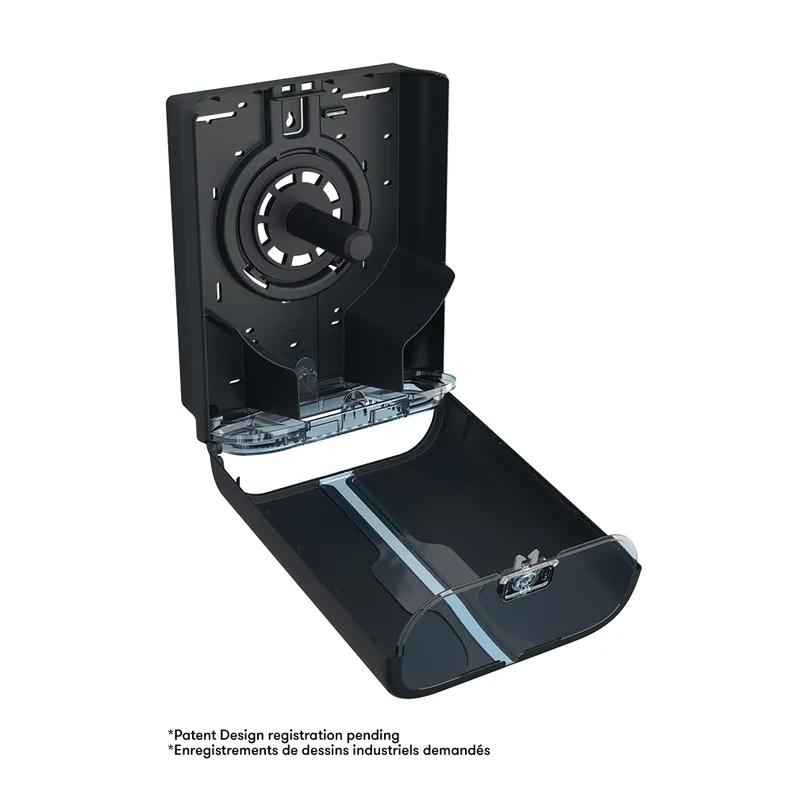 Cascades PRO Toilet Paper Dispenser Tandem 10.75X5.6X13.7 IN Gray 1-Roll Jumbo (JRT) 1/Each