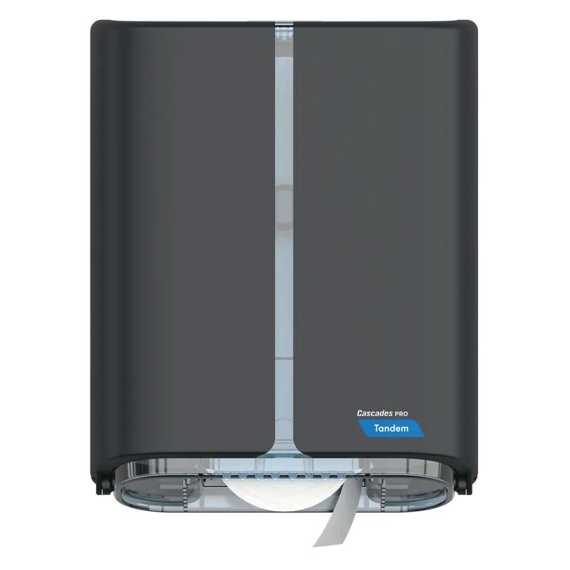 Cascades PRO Toilet Paper Dispenser Tandem 10.75X5.6X13.7 IN Gray 1-Roll Jumbo (JRT) 1/Each