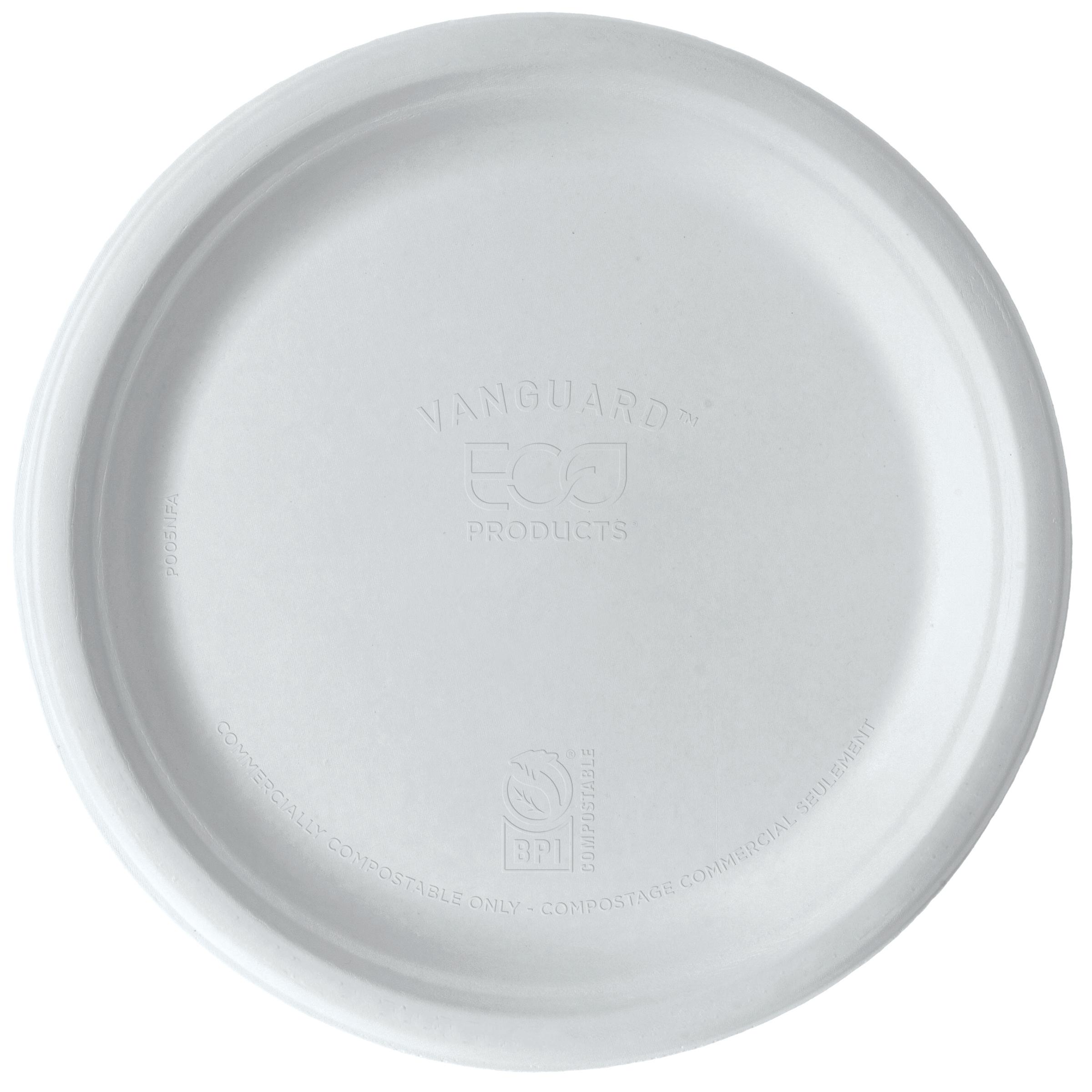 Plate 10 IN Sugarcane White Round 500/Case