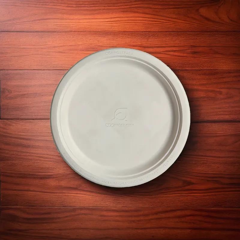 Plate 10 IN Sugarcane White Round 500/Case