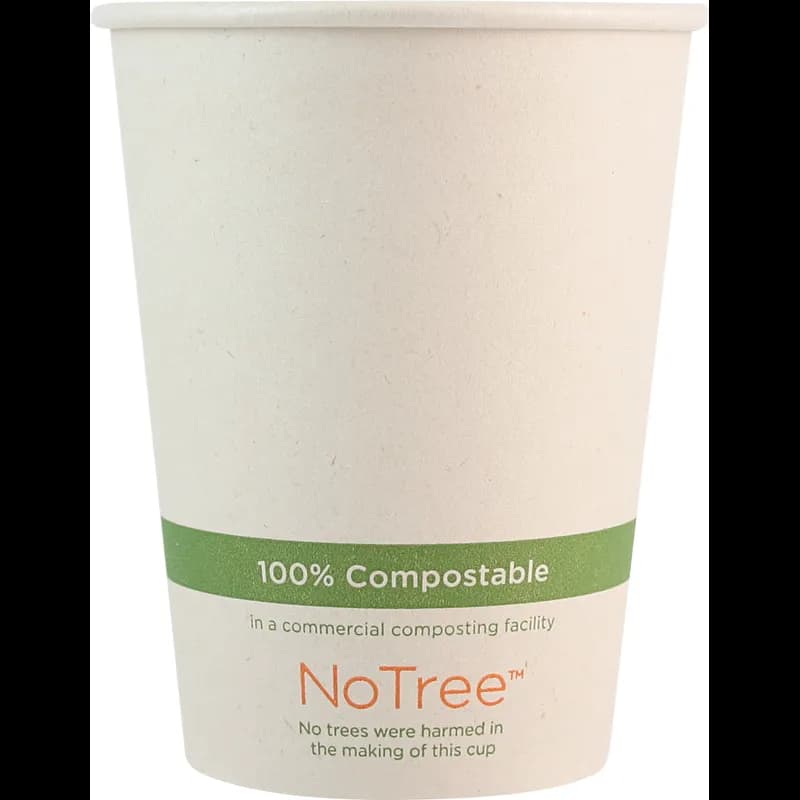 NoTree® Hot Cup 12 OZ Paper PLA Beige 1000/Case
