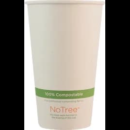 Hot Cup 16 OZ Paper PLA Beige 1000/Case