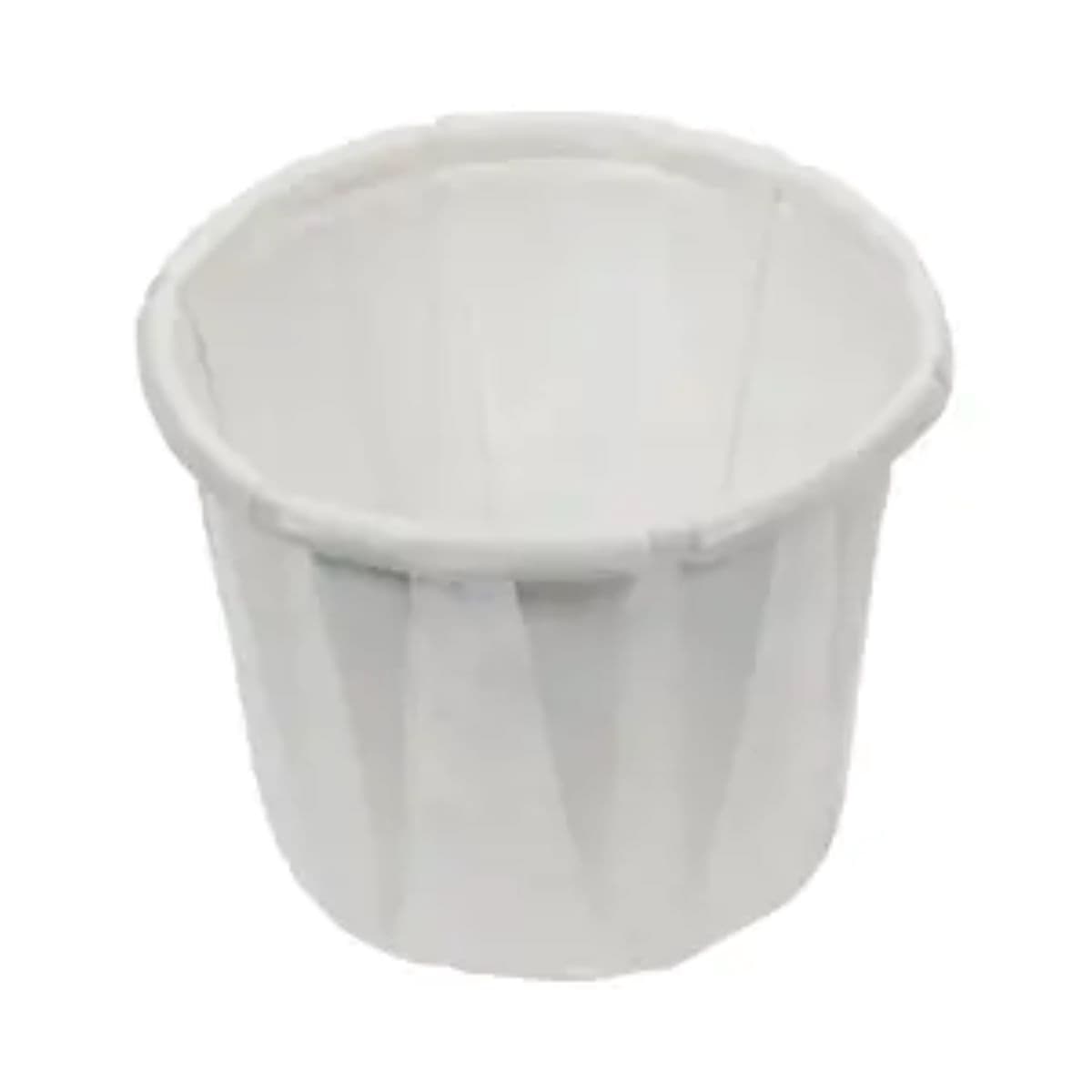 Souffle & Portion Cup 0.5 OZ Paper White Pleated 5000/Case