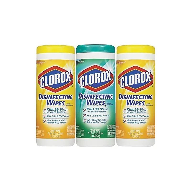 Clorox® Fresh Scent Citrus Scent Disinfectant Wipe 35 Count/Pack 3 Packs/Case
