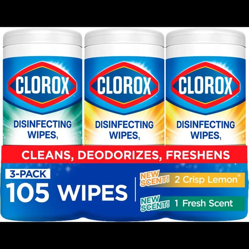 Clorox® Fresh Scent Citrus Scent Disinfectant Wipe 35 Count/Pack 3 Packs/Case