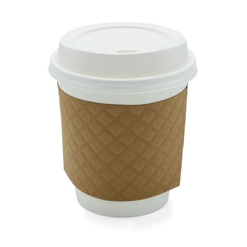 Victoria Bay Cup Sleeve 92MM Paper Kraft For 12-20 OZ 100 Count/Pack 12 Packs/Case 1200 Count/Case