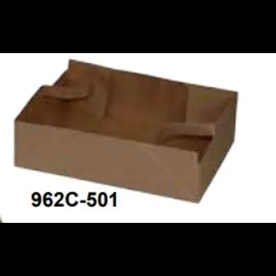 Cup Carrier & Tray 9.375X6.625X2.625 IN 2 Compartment Paper Brown Without Handle 250/Case