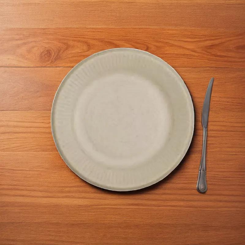 Plate 6 IN Bamboo Plant Fiber Natural Round Freezer Safe 1000/Case