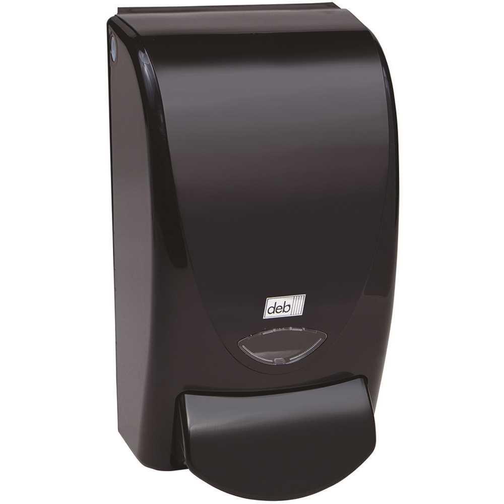Proline Hand Sanitizer & Soap Dispenser Foam 1000 mL Black Plastic Green Tip 1/Each