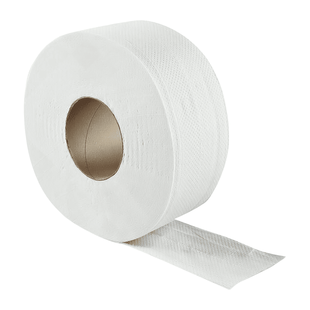 Toilet Paper & Tissue Roll 2PLY White Embossed Core 500 Sheets/Roll 48 Rolls/Case 24000 Sheets/Case