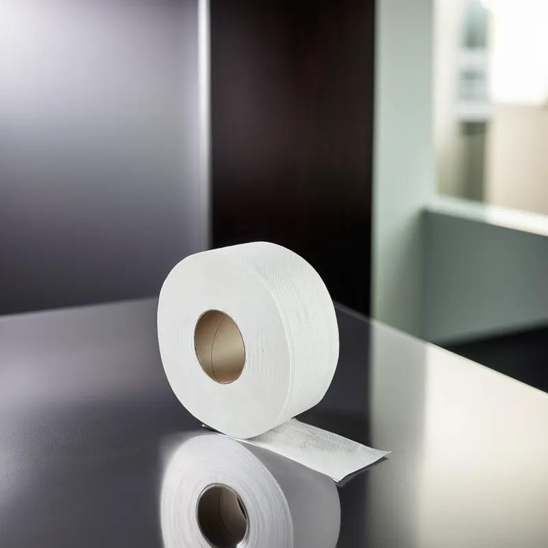Toilet Paper & Tissue Roll 2PLY White Embossed Core 500 Sheets/Roll 48 Rolls/Case 24000 Sheets/Case