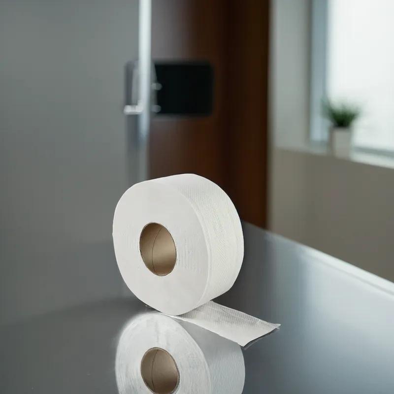Toilet Paper & Tissue Roll 2PLY White Embossed Core 500 Sheets/Roll 48 Rolls/Case 24000 Sheets/Case