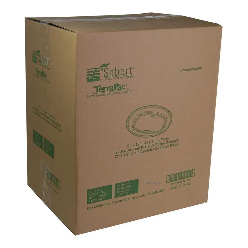 Serving Tray Base 9X12 IN Pulp Fiber Kraft Oval 300/Case