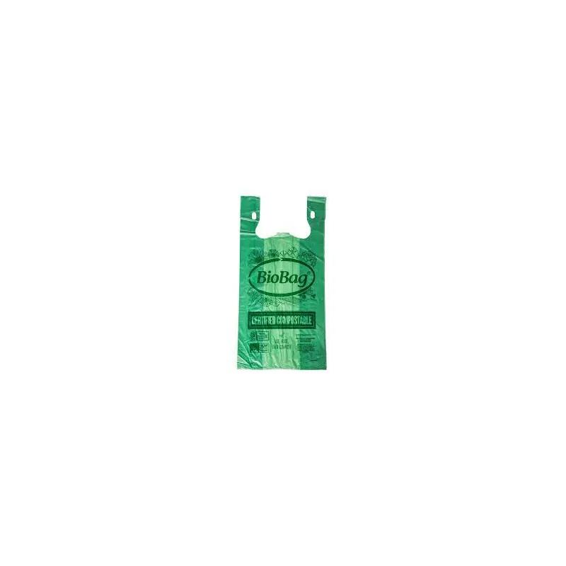Bag 16X10X25 IN HDPE 20MIC Green T-Sack 500/Case